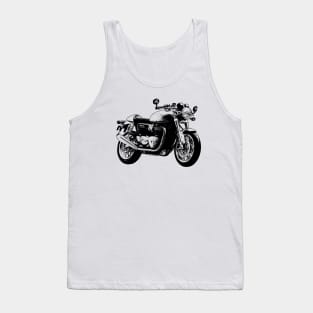 Thruxton 1200 Bike Sketch Art Tank Top